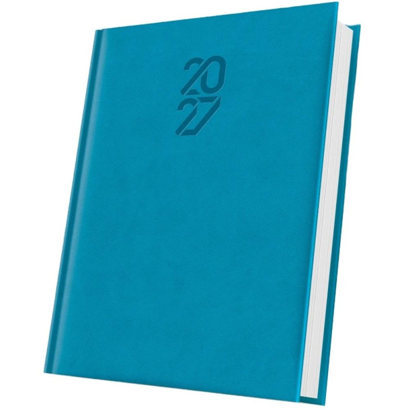 Agenda Datata A5 352 Pagini, Tucson Coperta Buretata, Albastru Deschis 2027, Herlitz
