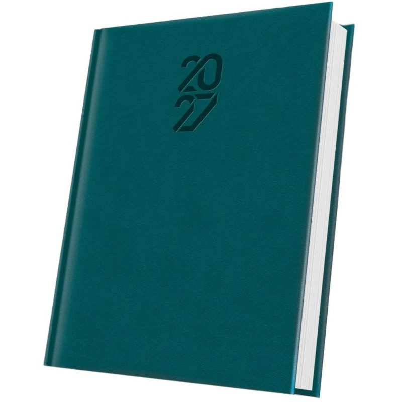 Agenda Datata A5 352 Pagini, Tucson Coperta Buretata, Albastru Petrol 2027, Herlitz