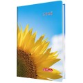 Agenda Datata A5, Motiv Sun Flower, 352 Pagini, Coperta Buretata, 2026