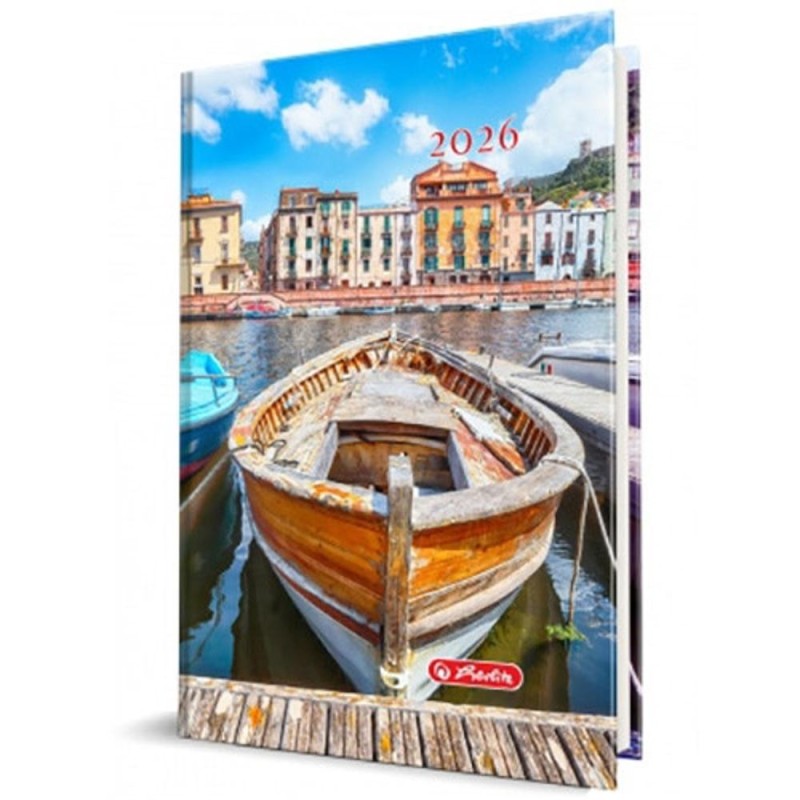 Agenda Datata A5, Motiv Venetia, 352 Pagini, Coperta Buretata, 2026