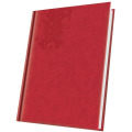 Agenda Nedatata A5 224 Pagini, Coperta Piele Sintetica Marmora, Rosu Viu, Herlitz