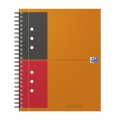 Agenda Organizator Oxford International Notebook, A5 + 80 File, Hartie Optik 90 g / mp, Scribzee, Coperta Rigida, Portocaliu