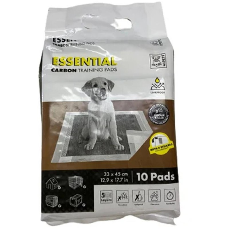 Aleze Dresaj Essential Carbon, 45 x 33 cm, 4 Autocolante, 10 Bucati, M-PETS