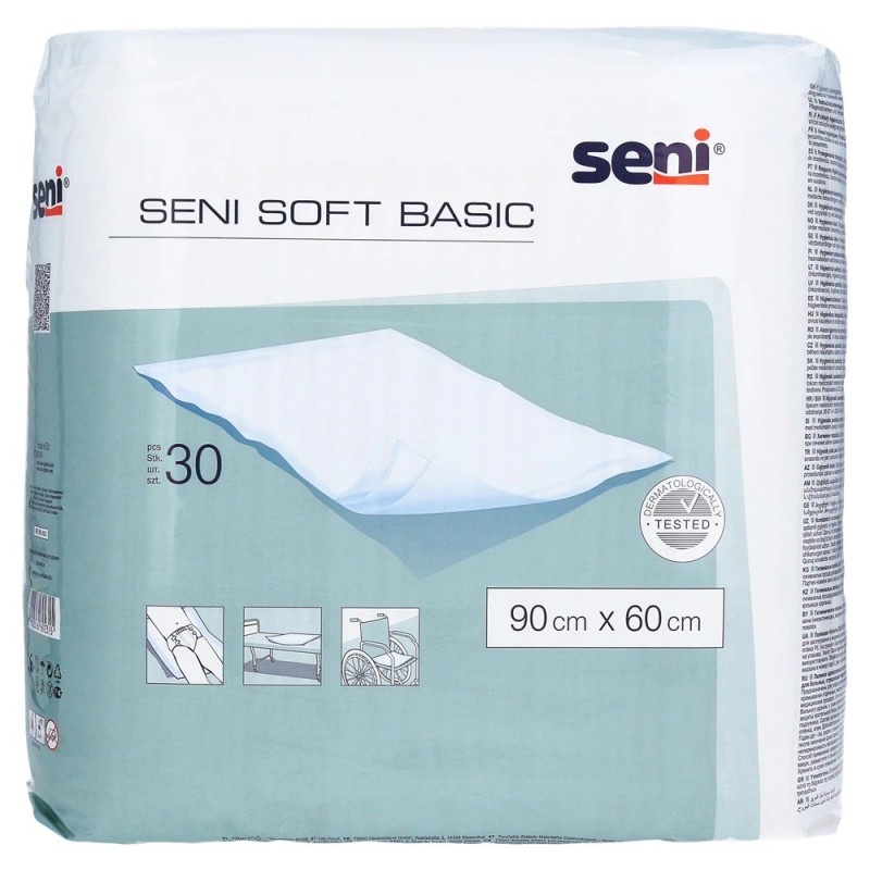 Aleze pentru Pat Seni Soft Basic, 90 x 60 cm, 30 Bucati