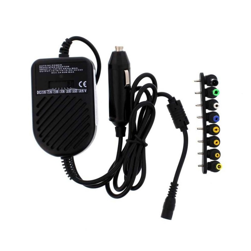 Alimentator Universal Auto pentru Laptop, 12V 80W, 8 Mufe, Well