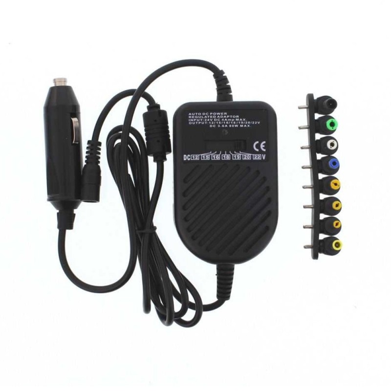 Alimentator Universal Auto pentru Laptop, 24V 80W, 8 Mufe, Well