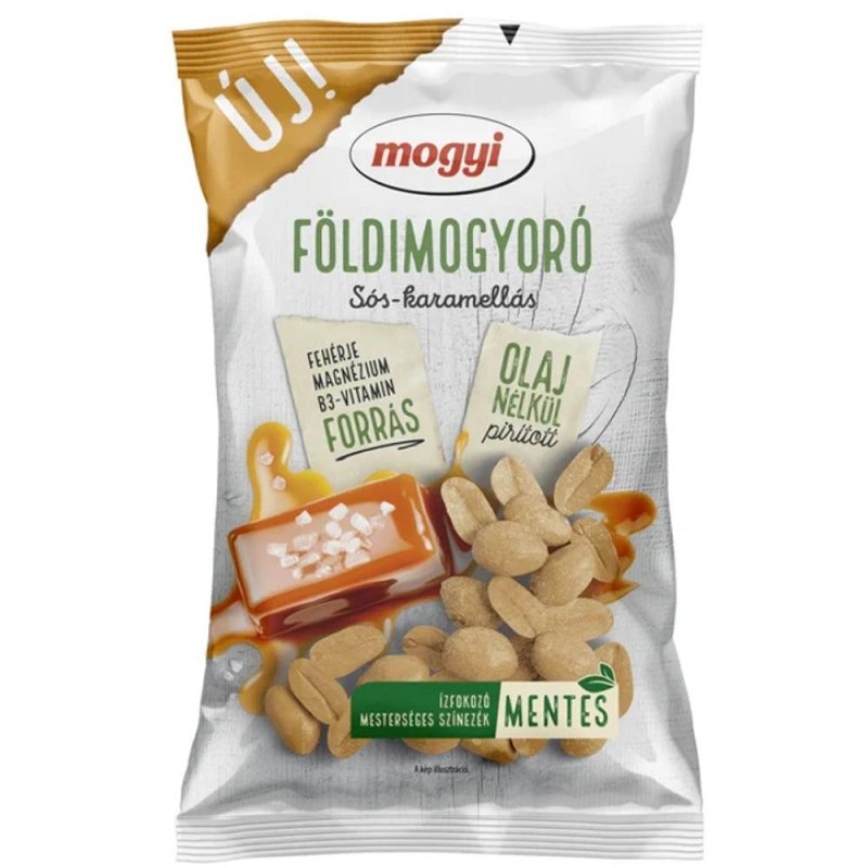 Alune Coapte si Sarate cu Aroma de Caramel Sarat, 130 g, Mogyi