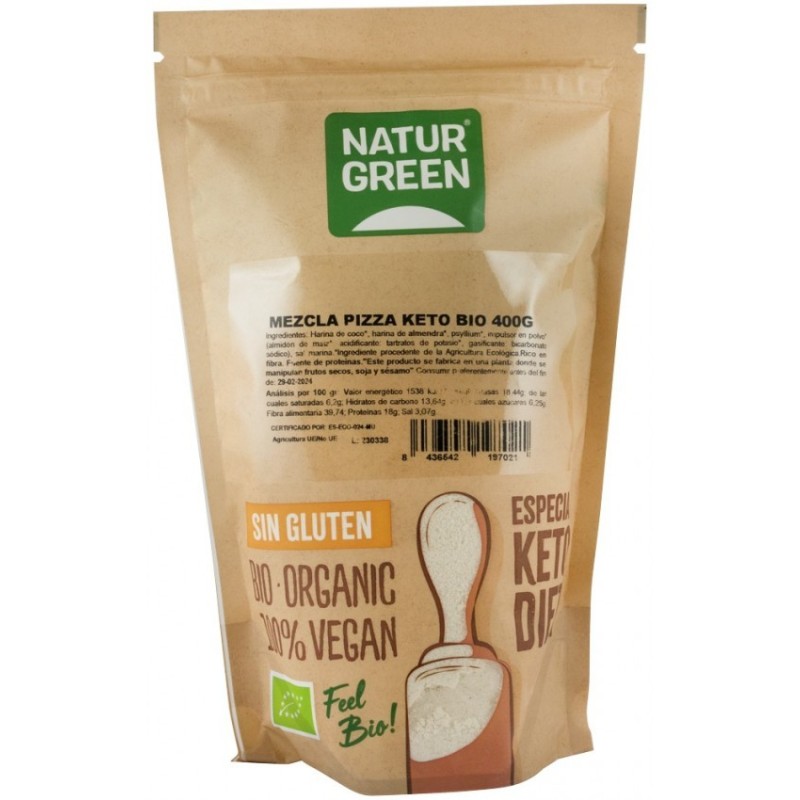 Amestec Bio pentru Pizza Keto, 400 g, Natur Green