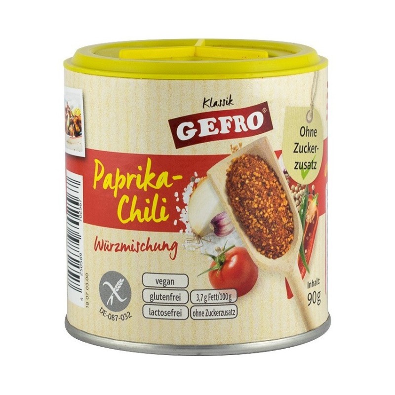 Amestec de Condimente Ardei Dulce si Chili 90 g, Gefro