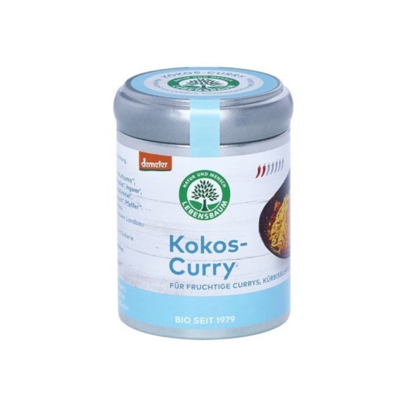 Amestec de Condimente BIO Cocos si Curry, 65 g, Lebensbaum