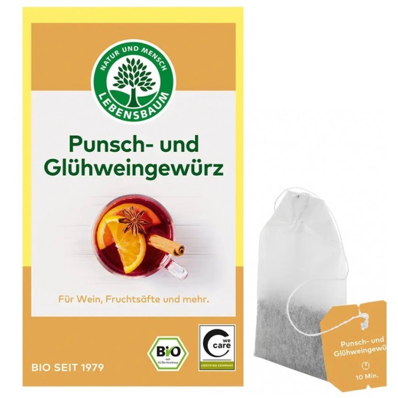 Amestec de Condimente BIO pentru Vin si Punch, 5 x 2 g, Lebensbaum
