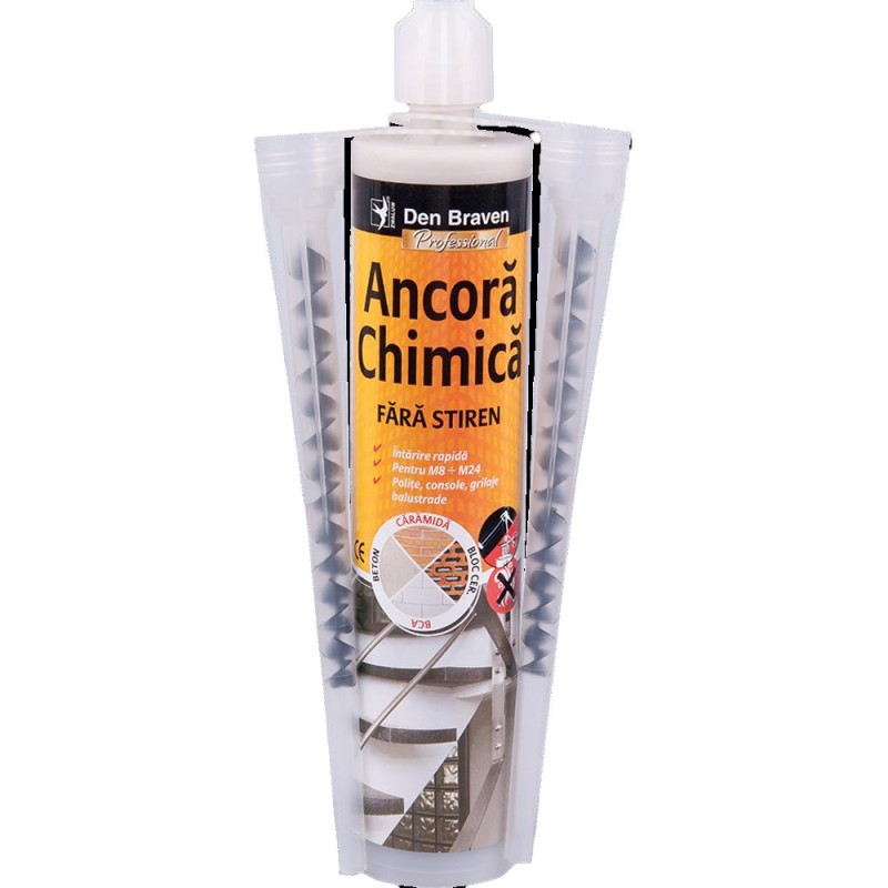 Ancora Chimica fara Stiren, Include 2 Mixere, 300 ml, Den Braven