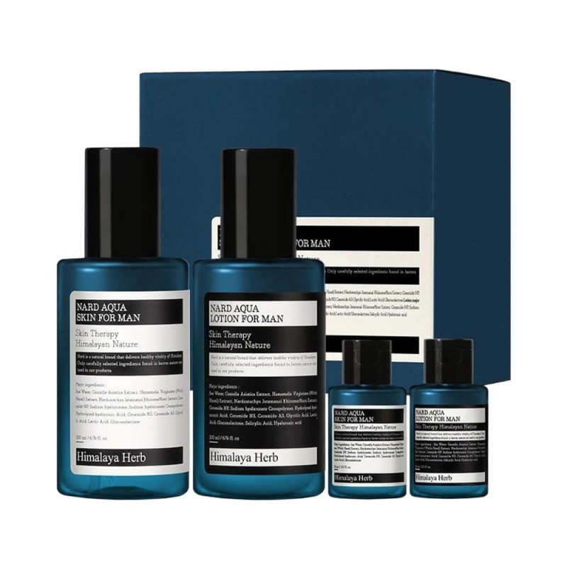 Apa de Fata si Lotiune Nard Himalaya Herb, Barbati, 2 x 200 ml