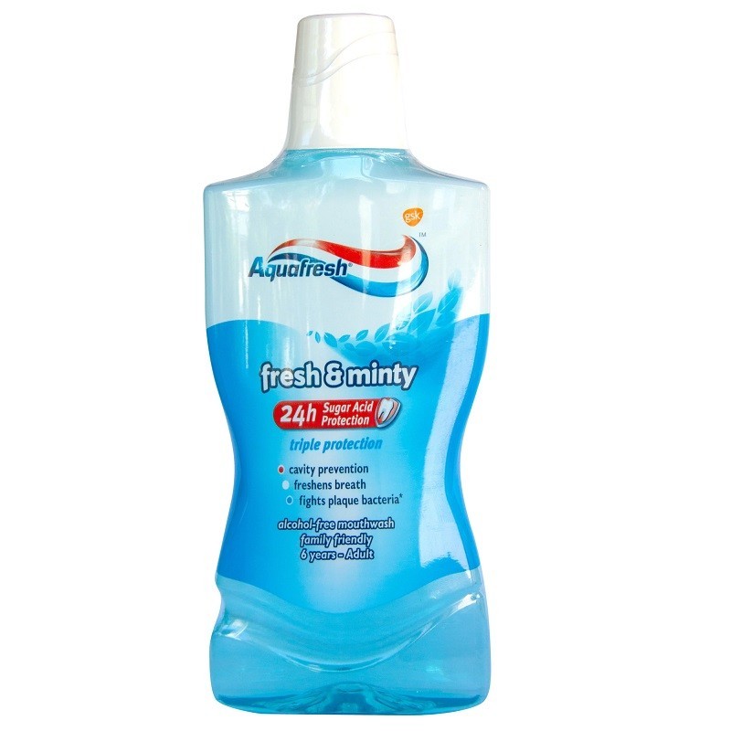 Apa de Gura Aquafresh Fresh & Minty 500 ml