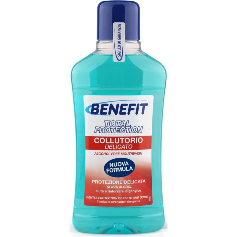 Apa de Gura Benefit Total Protection, fara Alcool, 500 ml