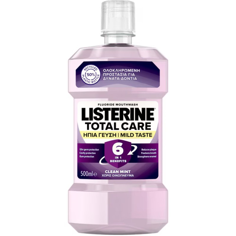Apa de Gura Listerine Total Care Clean Mint, 500 ml