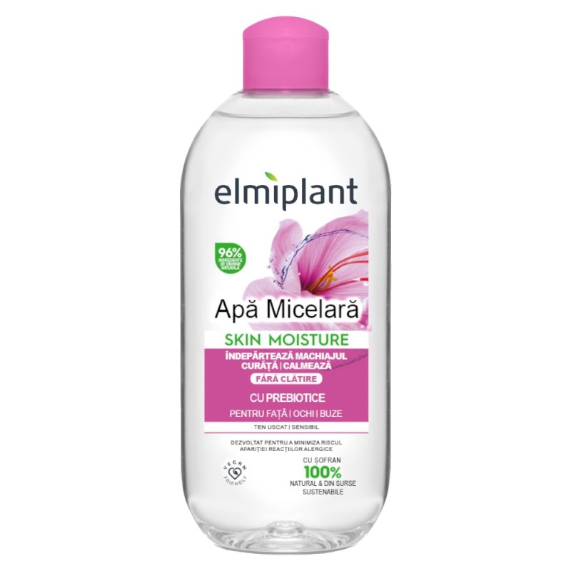 Apa Micelara Elmiplant Skin Moisture, pentru Ten Uscat si Sensibil, 400 ml