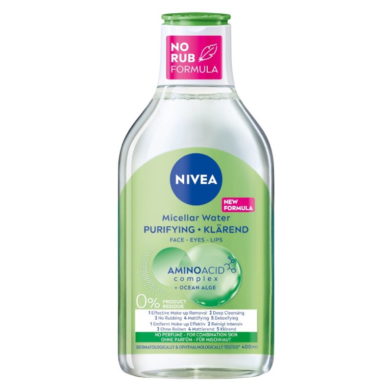 Apa Micelara Nivea Purifying, Alge Oceanice, Ten Mixt, 400 ml