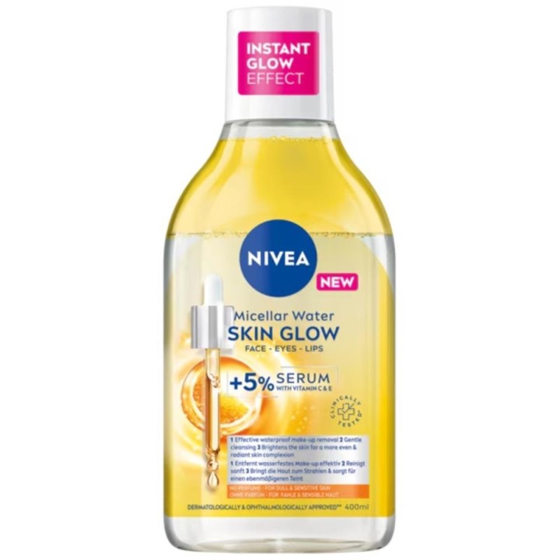 Apa Micelara Nivea Skin Glow, Infuzata cu Serum cu Efect de Iluminare, 400 ml