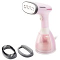 Aparat de Calcat cu Aburi, Manual, Daewoo, 1500 W, Rezervor Apa 280 ml, Perie de Curatar Scamele si Parul, Roz