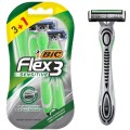 Aparat de Ras Bic Flex3 Sensitive, Barbati, 4 Lame