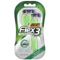 Aparat de Ras Bic Flex3 Sensitive, Barbati, Blister, 3 Bucati