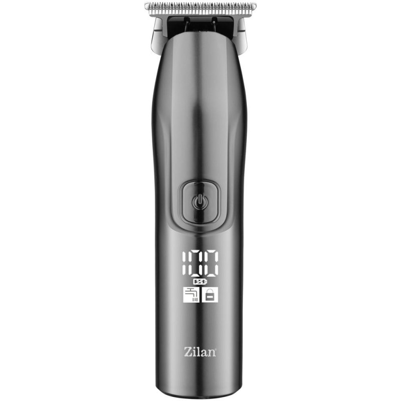 Aparat de Tuns Reincarcabil Electric, Barbati, 5 in 1, IPX7, LED, Gri