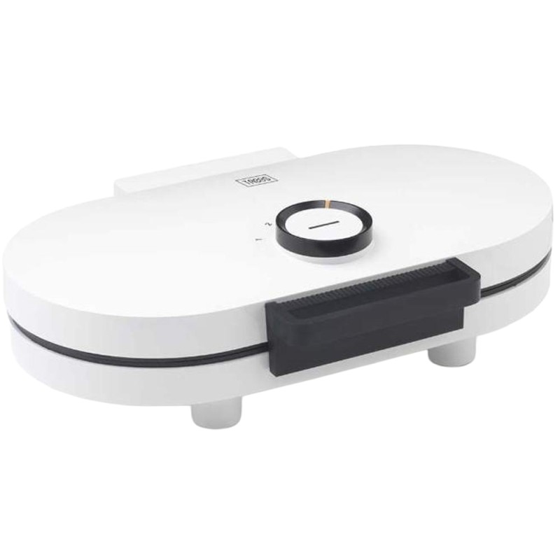 Aparat de Vafe Dublu in Forma de Inima, Alb, Trebs, 1.3 x 3.8 x 2.8 cm