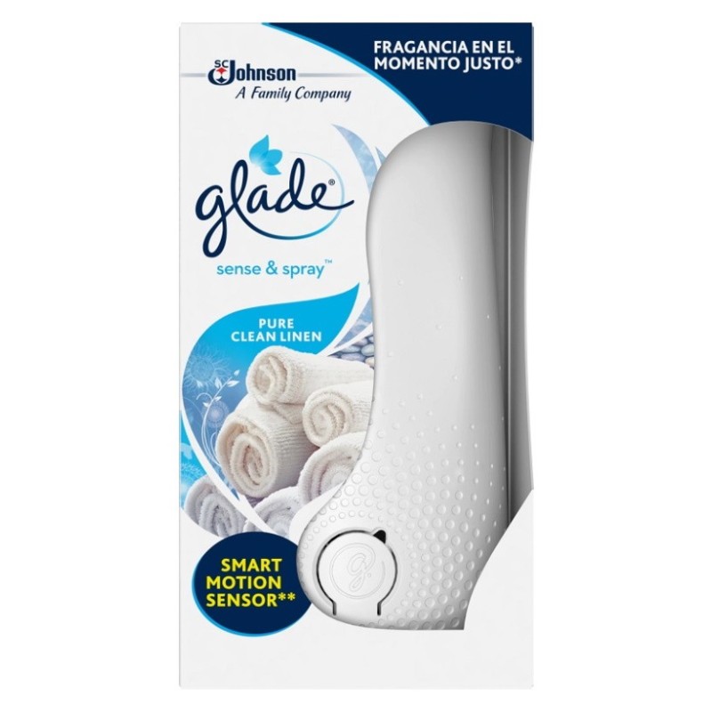 Aparat Odorizant de Camera Glade Sense & Spray Pure Clean Linen 18 ml