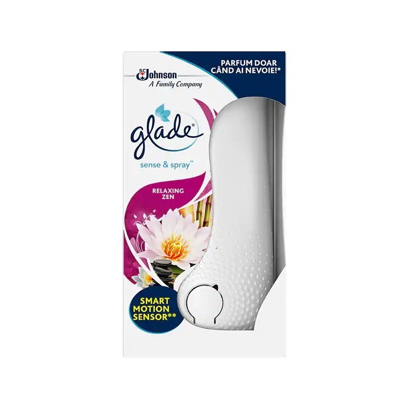 Aparat Odorizant de Camera Glade Sense & Spray Relaxing Zen 18 ml