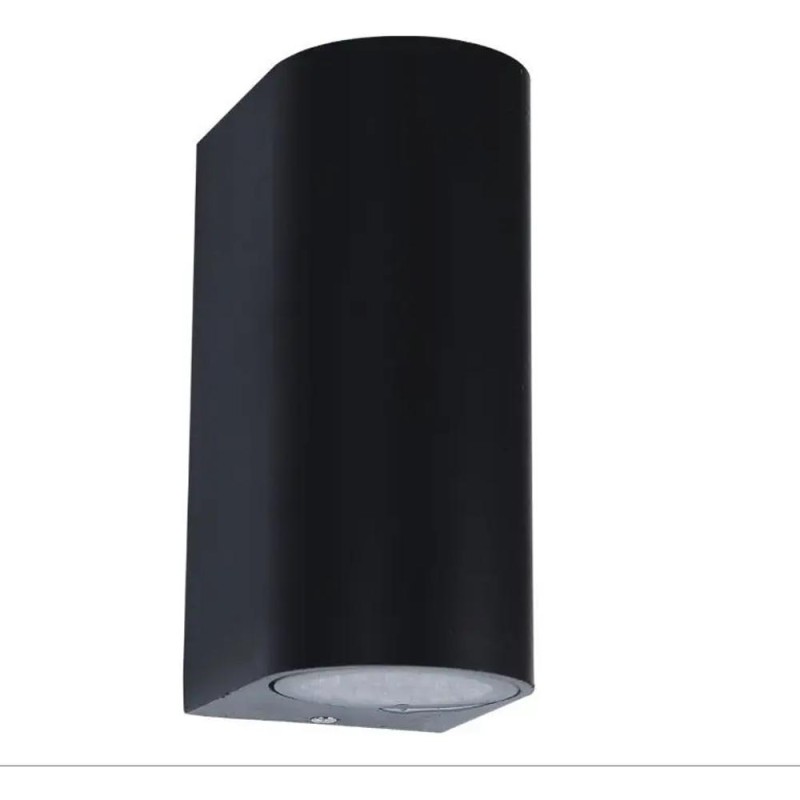 Aplica Perete Exterior Shellon-2, 2 x GU10, IP54, Negru, Aluminiu, Well