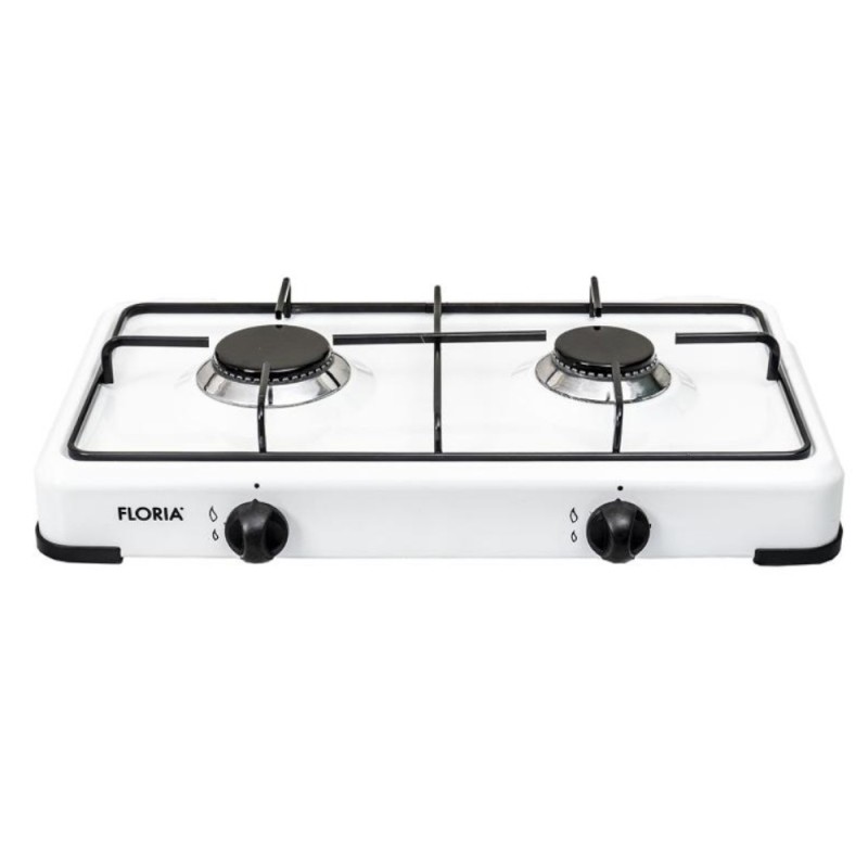 Aragaz cu 2 Ochiuri, 51 cm, Alimentare la Butelie, Alb