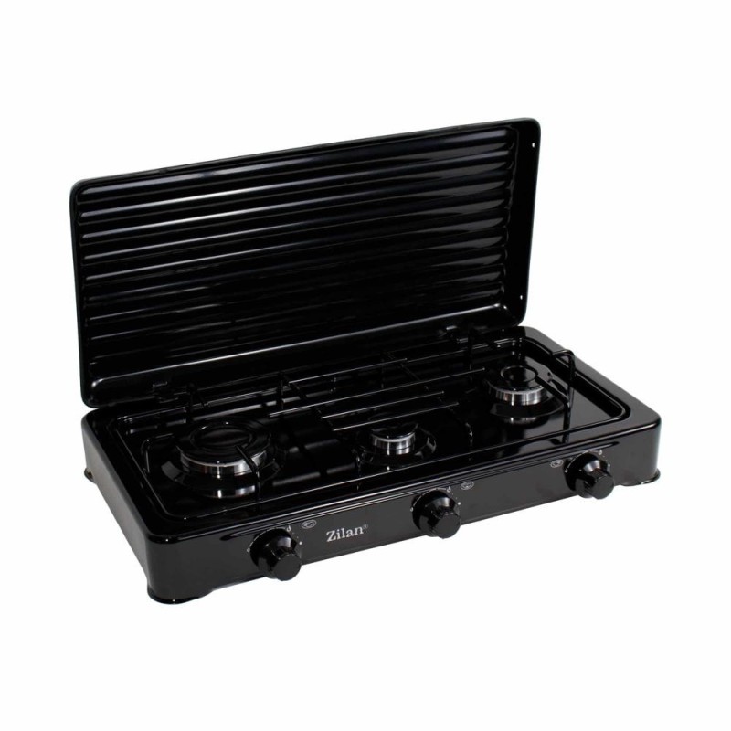 Aragaz cu 3 Ochiuri, Alimentare la Butelie, Negru