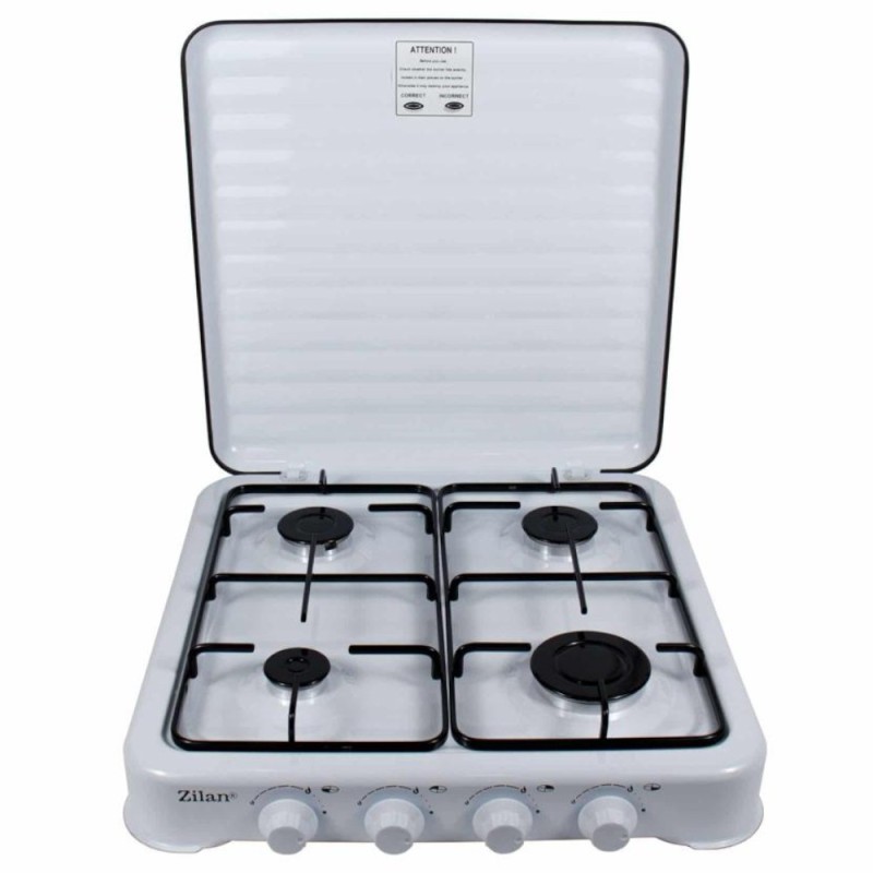 Aragaz cu 4 Ochiuri, Alimentare la Butelie, Alb