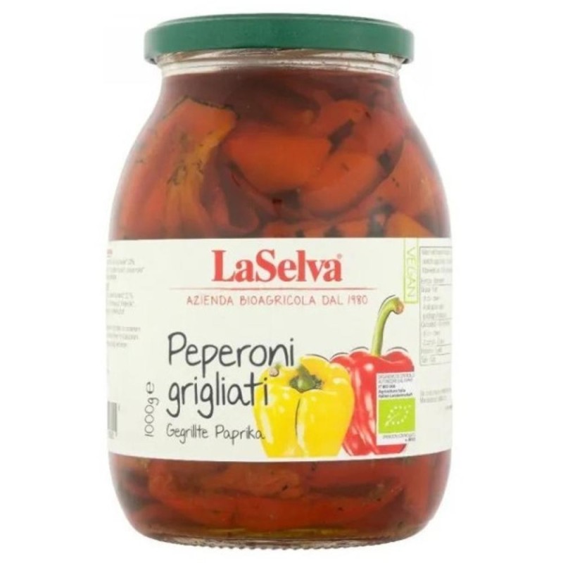 Ardei Bio la Gratar in Ulei, 1 kg, La Selva