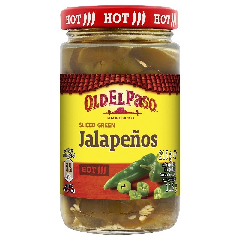 Ardei Jalapeno Feliati Old El Paso, 215 g