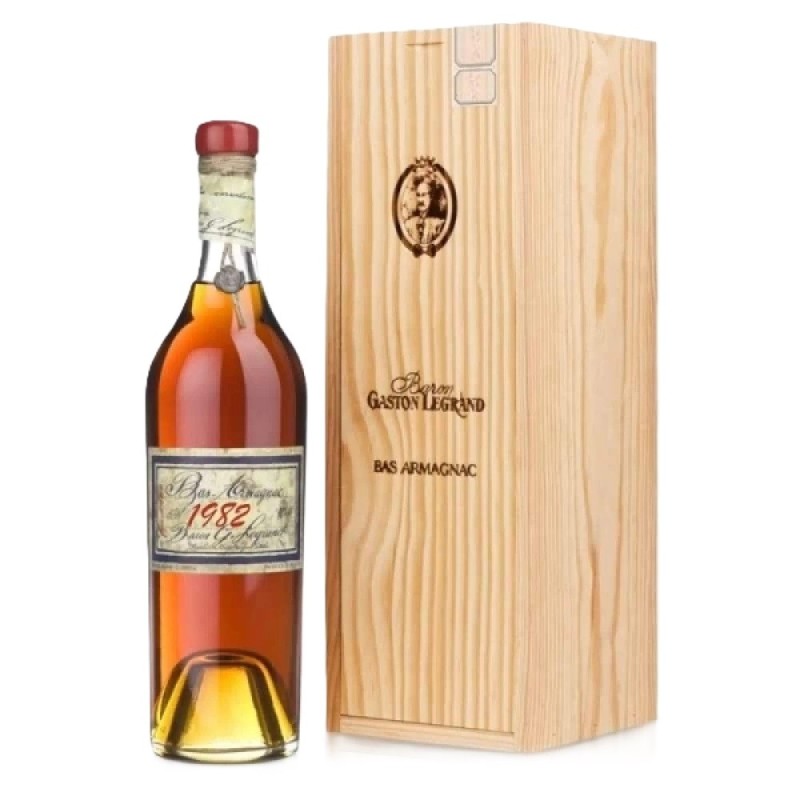 Armagnac, Bas Armagnac Baron Gaston Legrand 1982, Alcool 40% Lheraud, 0,7 l