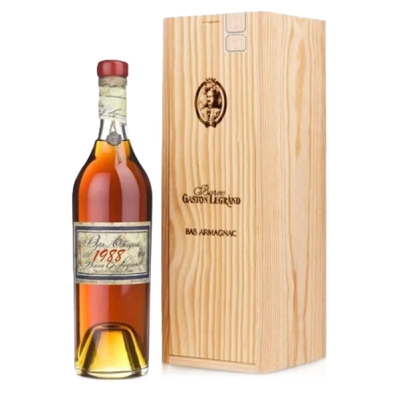 Armagnac, Bas Armagnac Baron Gaston Legrand 1988, Lheraud, 40% Alcool, 0,7 l