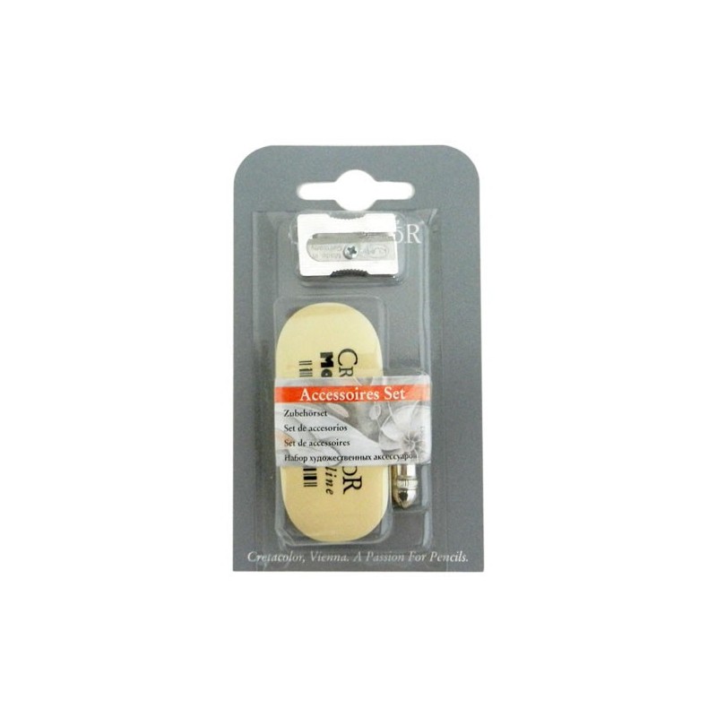 Ascutitoare, Radiera si Cap Protectiv Mina Cretacolor