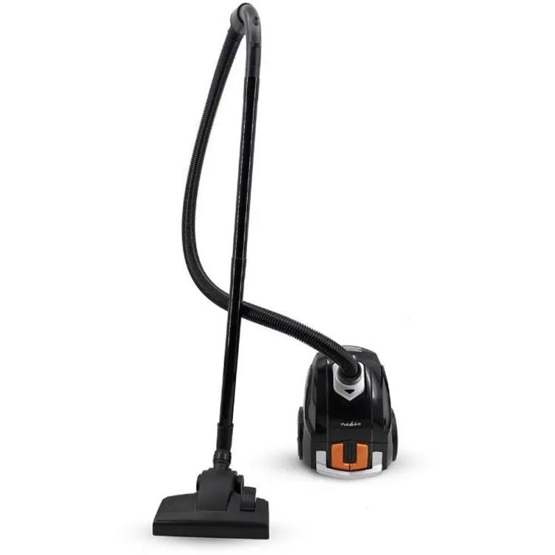 Aspirator cu Sac, 700W, Capacitate Praf 2 l, Filtru Hepa, Negru/Portocaliu, Nedis