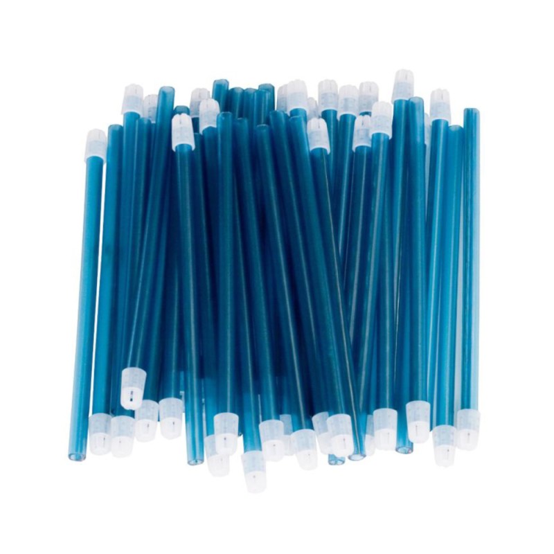 Aspirator Saliva 15 cm, Cap Detasabil Albastru, 100 Bucati