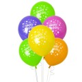 Baloane Classic, Happy Birthday, Multicolore, Latex, 8 Bucati