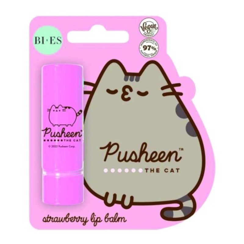 Balsam de Buze Bi Es Pusheen, Capsuni, 4 g