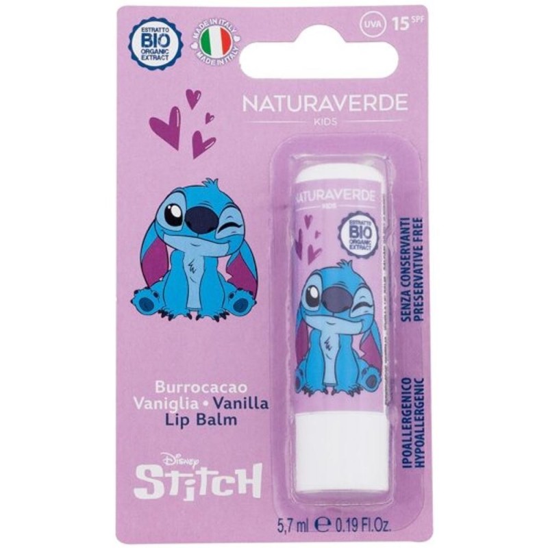 Balsam de Buze Naturaverde Stitch, SPF15, 5.7 ml