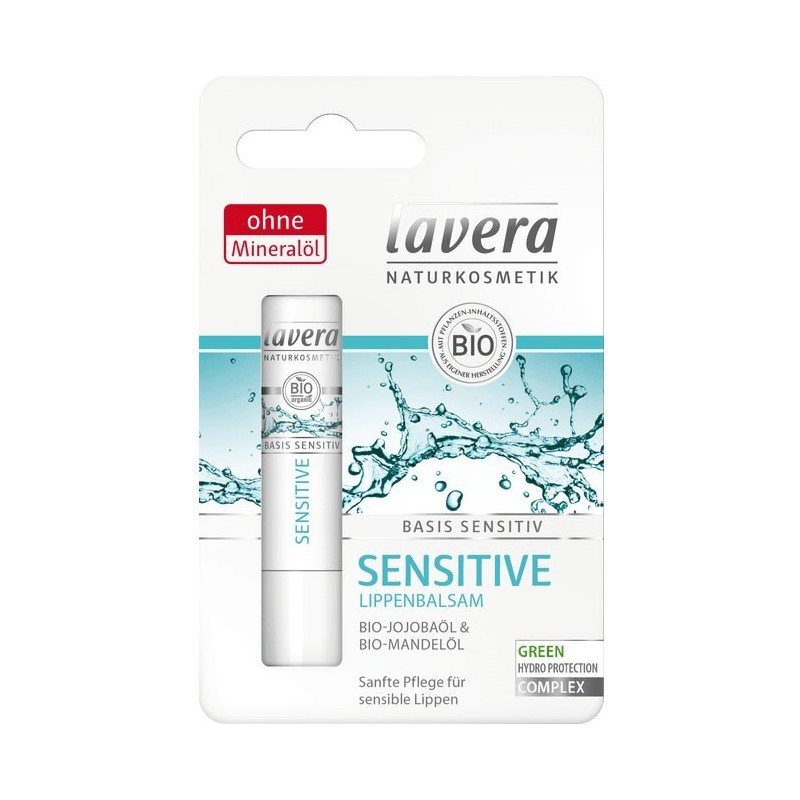 Balsam de Buze Sensitive Bio cu Ulei de Jojoba si Ulei de Migdale, 4.5 g, LaVera