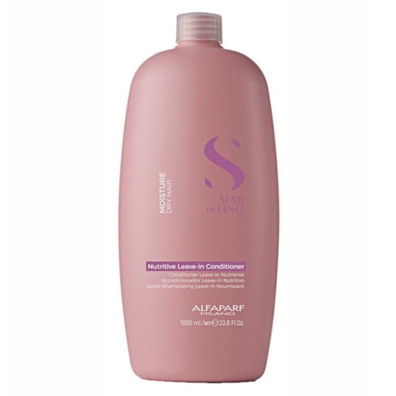 Balsam de Par Hidratant Alfaparf Semi di Lino Moisture Nutritiv Leave-in Conditioner, fara Clatire, 1000 ml