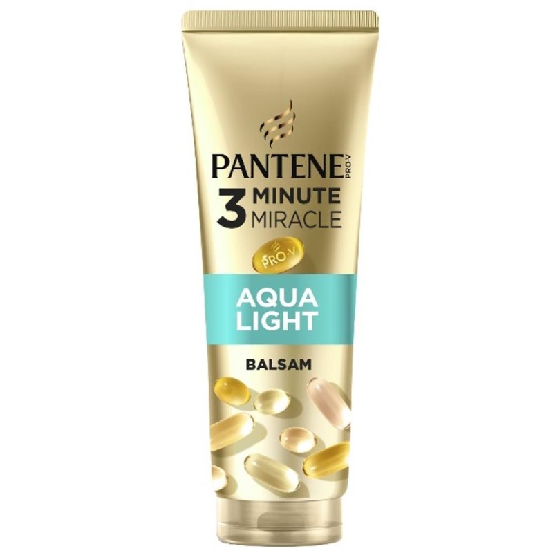Balsam de Par Pantene Pro-V Aqualight 3 Minute Miracle, pentru Par Fin, 220 ml