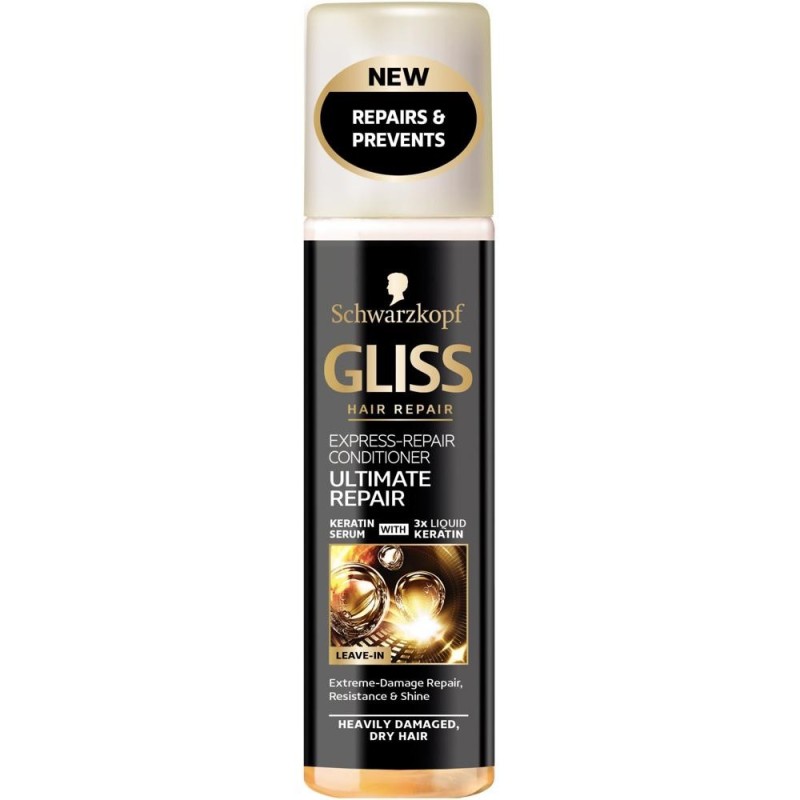 Balsam de Par Spray Express Gliss Ultimate Repair, 200 ml