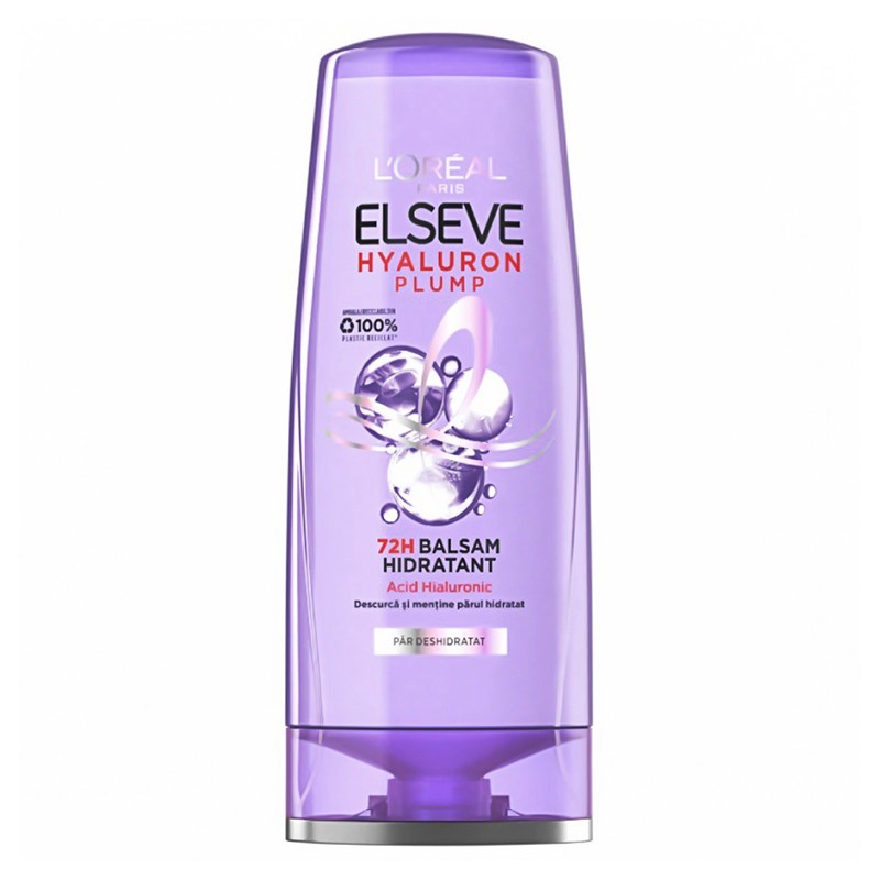 Balsam Hidratant L\'Oreal Paris Elseve Hyaluron Plump pentru Par Deshidratat, 200 ml