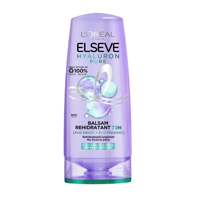 Balsam L'Oreal Paris Elseve, Hyaluron Pure, Rehidratant, 200 ml